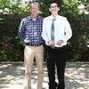 REGION WINNER: Marlow High School Senior Nathan Nedd with PFL Teacher Jeff Prater