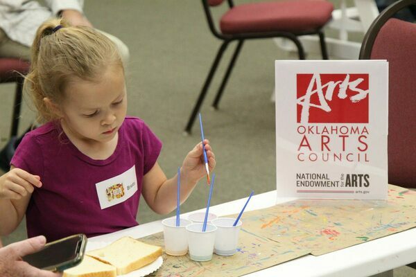 Cowpokes &amp; Brush Strokes, a creative learning enrichment program is available at the Chisholm Trail Heritage Center in Duncan. This program is sponsored by the Oklahoma Arts Council and National Endowment for the Arts. Photo Courtesy of CTHC, Bailey Teakell