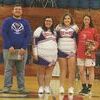 SENIOR NIGHT: Bray-Doyle seniors Chris Anderson, Kandyce James, Kelsey Byrd and Tristen Spivey were honored at their final home game last week.