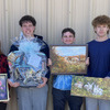 The annual MHS Art Auction is 7 p.m. Thursday, April 11, in the new high school campus Safe Room. 
Showing off donated items that will be available, are art students, left to right: Caden Davis, Madyson Worthley, Brody Brantley, Kade Killgore, Wyatt Osborne and Rex Freeman. Photo submitted by MHS art teacher Arlyn Brantley