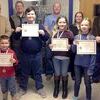 Rowdy Bartling, Hunter Bicking, Emery Griffin, and Jacklynn Burns were named the Bray-Doyle Elementary School Students of the Month at the district’s board meeting Monday.