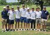 Marlow Outlaws Boys’ Golf Team placed 5th in the OSSAA State Golf Tournament at Lake View in Ardmore. Coach James Brown said the boys played well this week. “We shot 329 - 340 and 328.” From left, Tommy Miller, Coach James Brown, Ethan Travis, Lane Boyles, Avrey Payne, Brad McClure, Lane Jones, Drew Wollenberg and Bradyn Brantley. Individual scores: McClure 81-86-81; Boyles 86-80-79; Payne 82-90-88; Travis 90-86-93; and Jones 80-88-80. Plainview placed 1st with a team score of 899; Kingfisher 2nd with 948; and Lone Grove 3rd with 978; Pauls Valley 982; and Marlow 997. Photo Submitted by Coach Brown