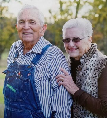 Mr. and Mrs. Neal Owen after 65 years of marriage, memories and family gatherings, circa 2018.