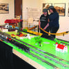 Bailey Teakell, CTHC intern, and Callie Williams talk about the "Railroads in Oklahoma" display