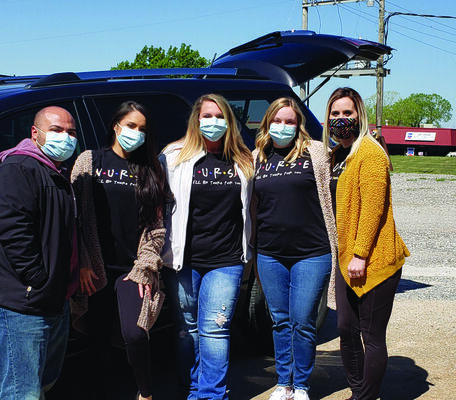 Nursing students delivered hundreds of pounds of beef to community members in need; the beef was from three cows donated to the Blessings Box program by Dr. Jeff and Kim Hammond.
