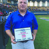 Former Central High baseball coach Jeff Jones was honored by the Oklahoma Baseball Coaches Association