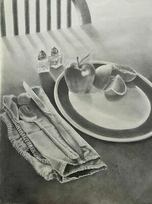 “Still Life in Graphite” by Alayna Hill, of Marlow