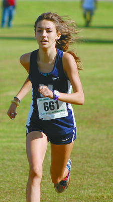 ALL-STATE: Marlow freshman Korie Kizarr finished eighth overall at the Class 3A State Meet and made the all-state team.