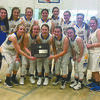 MOVING ON: The Central High girls basketball team celebrates advancing to this week’s area tournament after winning the regional consolation bracket at Union City last Saturday.