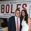 NEW STATE REPRESENTATIVE: Brad Boles celebrates with his wife Michelle after all precincts reported in to make him the new District 51 state representative at a watch party Tuesday night.