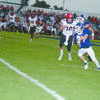 BIG GAME: Marlow running back Peyton Ladon picks up a big gain on a screen pass against Pauls Valley last Friday night.